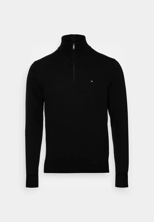 Джемпер Tommy Hilfiger Pima org ctn cashmere zip mock, черный