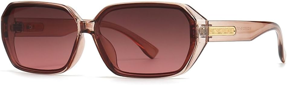 

Солнцезащитные очки 2027 в квадратной оправе, розовые, женские, ретро, ​​градиентные, мужские, увеличенного размера, с защитой от УФ-излучения UV400 MTZJH, Xiangbin Cha