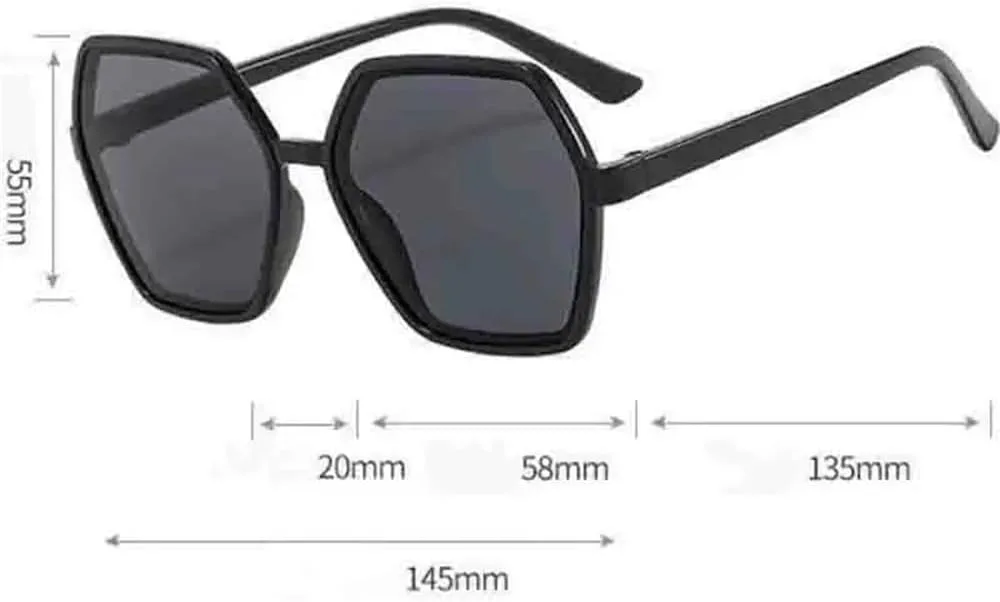 

Женские солнцезащитные очки в оправе Polygon, модные солнцезащитные очки для женщин, защита от солнца на открытом воздухе, защита от УФ-излучения UV400 KTUCN, B