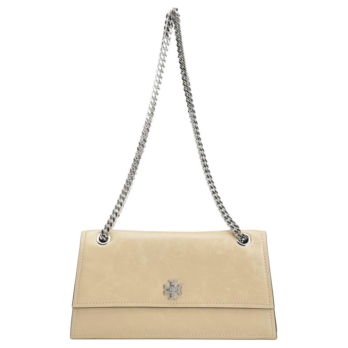 

TORY BURCH Женская желтая кожаная сумка через плечо