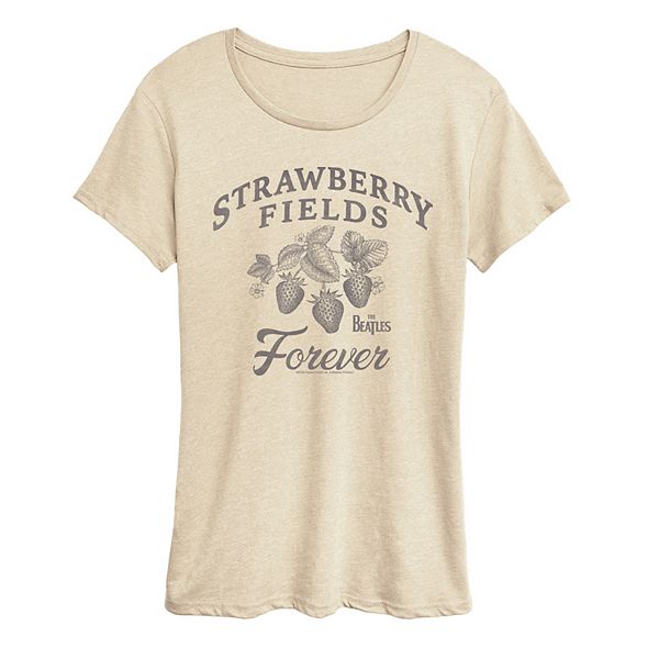 

Футболка с принтом The Beatles Strawberry Fields Forever Licensed Character, Beige, Красный, Футболка с принтом The Beatles Strawberry Fields Forever Licensed Character, Beige