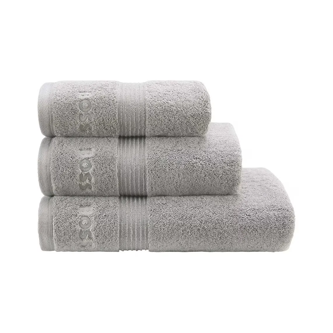 

Полотенце банное из египетского чесаного хлопка 700 гр/м2 Loft Hugo Boss, серебро
