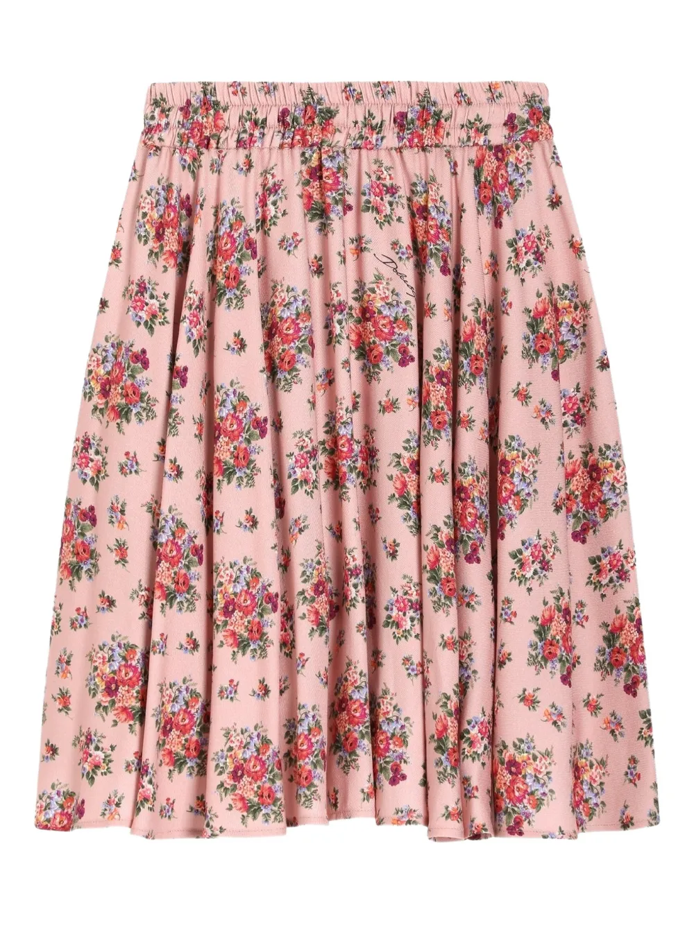 Юбка с цветочным принтом Dolce & Gabbana Kids, розовый — фото 2