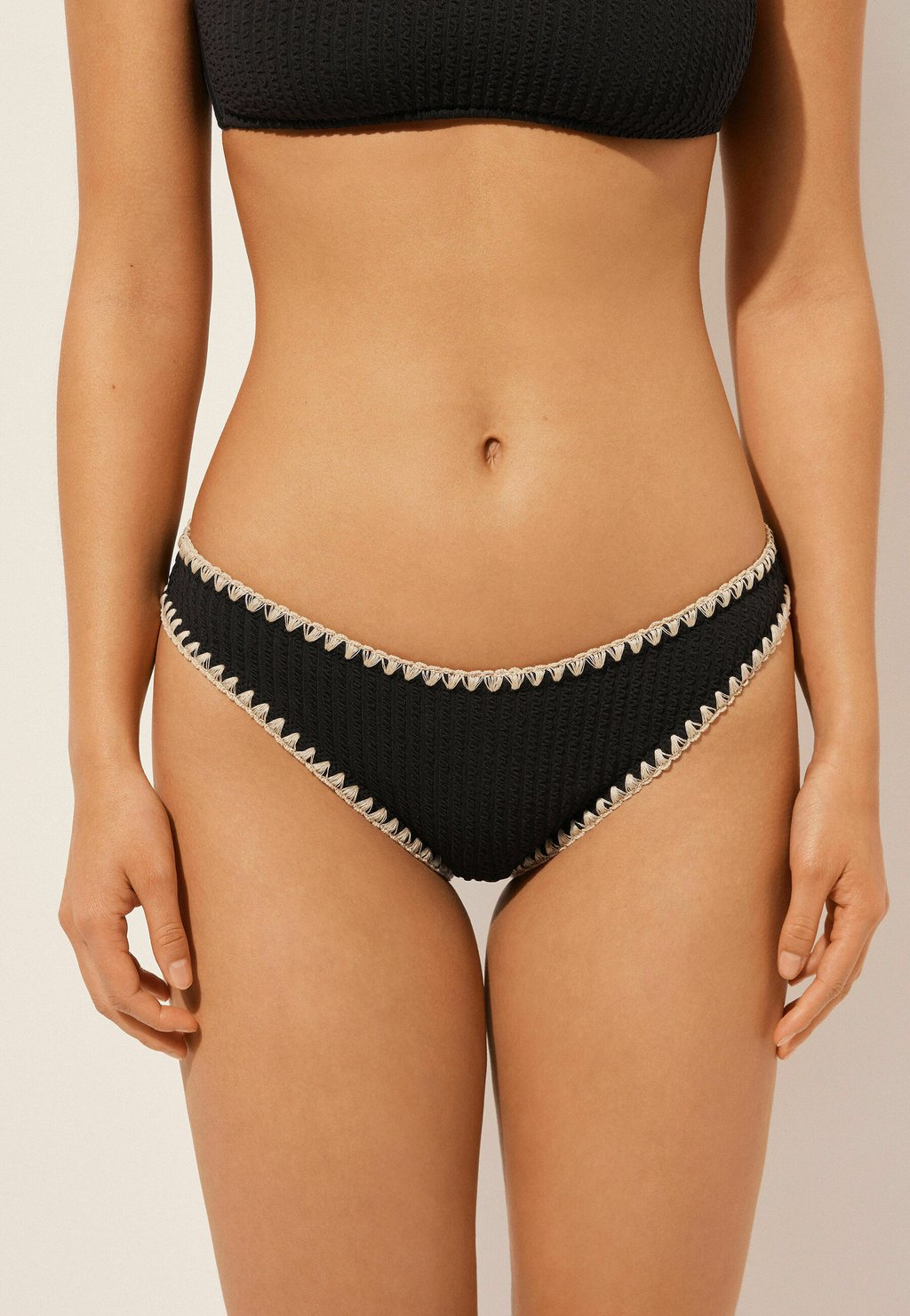 

Плавки бикини Calzedonia, металлик черный