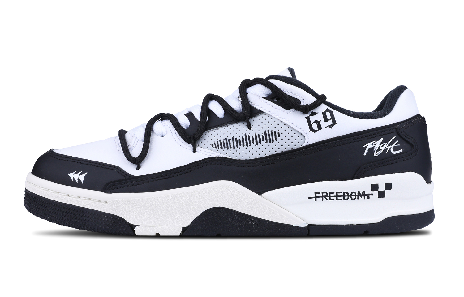 

Jordan FLIGHT COURT Hui Jie, Pixel Fragment - износостойкие низкие винтажные баскетбольные кроссовки унисекс, черный с белым