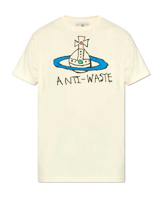 

Футболка с логотипом Vivienne Westwood, бежевый