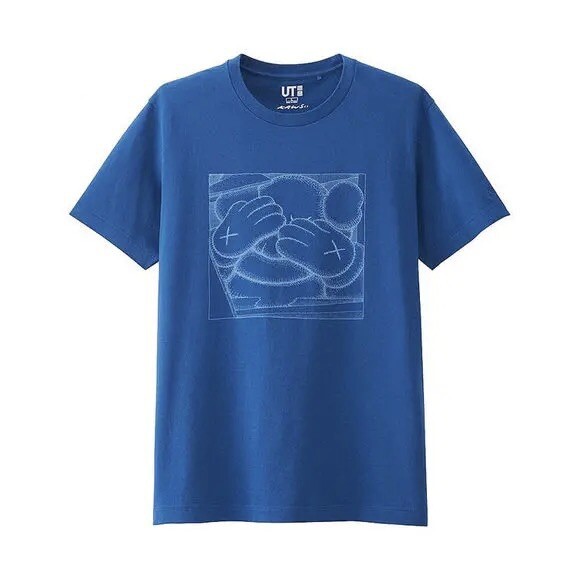

UNIQLO Футболка унисекс, Синий