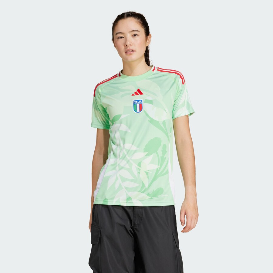 Джерси ADIDAS PERFORMANCE Italy 25 Away, цвет Green/Light green — фото 2