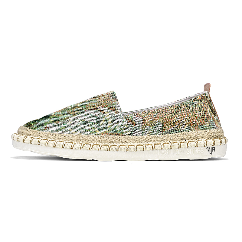 

NANJIREN Эспадрильи мужские черно-желто-зеленые, цвет Green