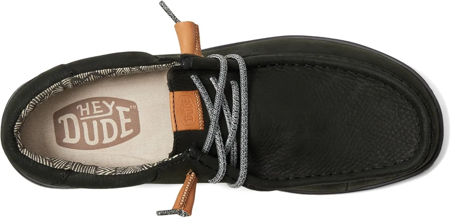 HEYDUDE Туфли Hey Dude Wally Grip Craft Leather Urban Shoes MannBrown Brown, gray — фото 2