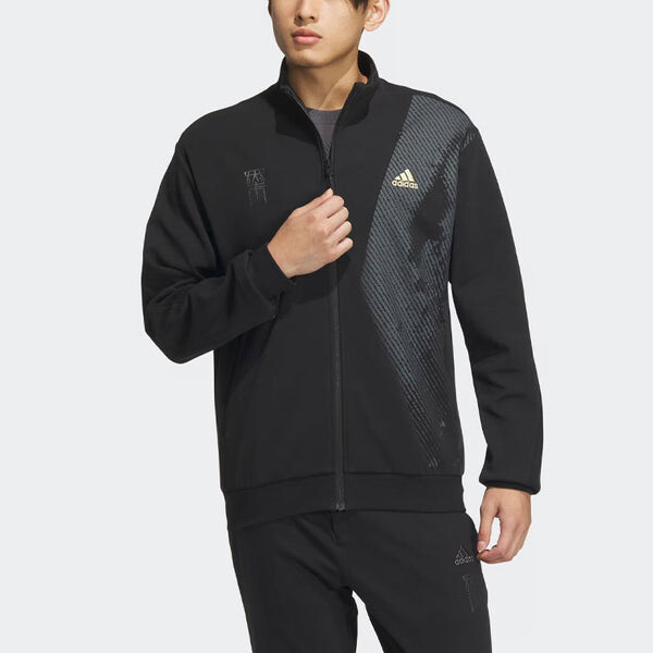 Куртка оригиналы тканые Куртка азиатские размеры Adidas, черный — фото 3