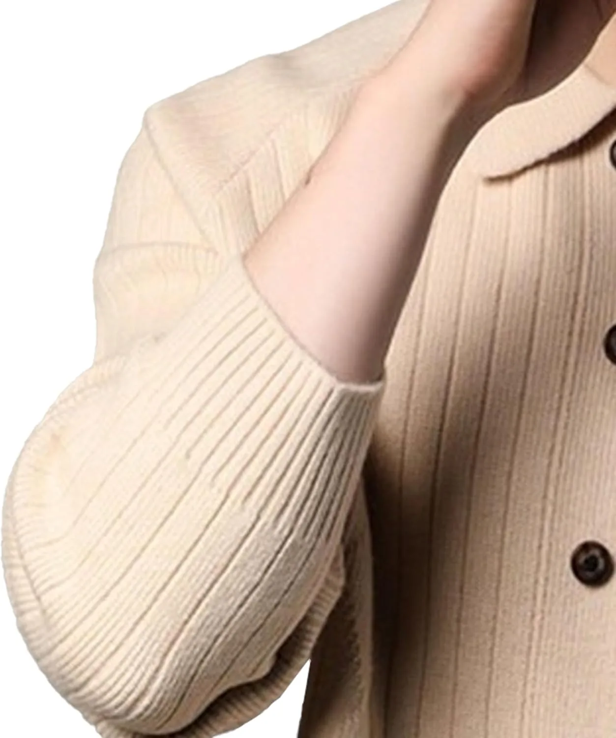Мужской вязаный кардиган на пуговицах slim fit — фото 2