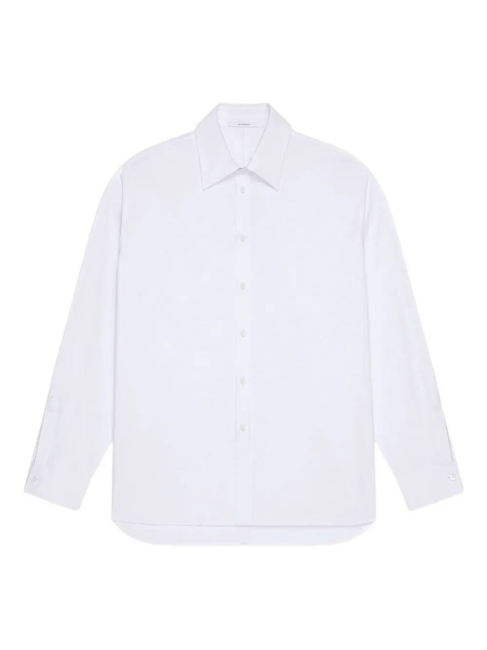 

Хлопковая рубашка с длинными рукавами Couture Seam Cocoon Givenchy, белый