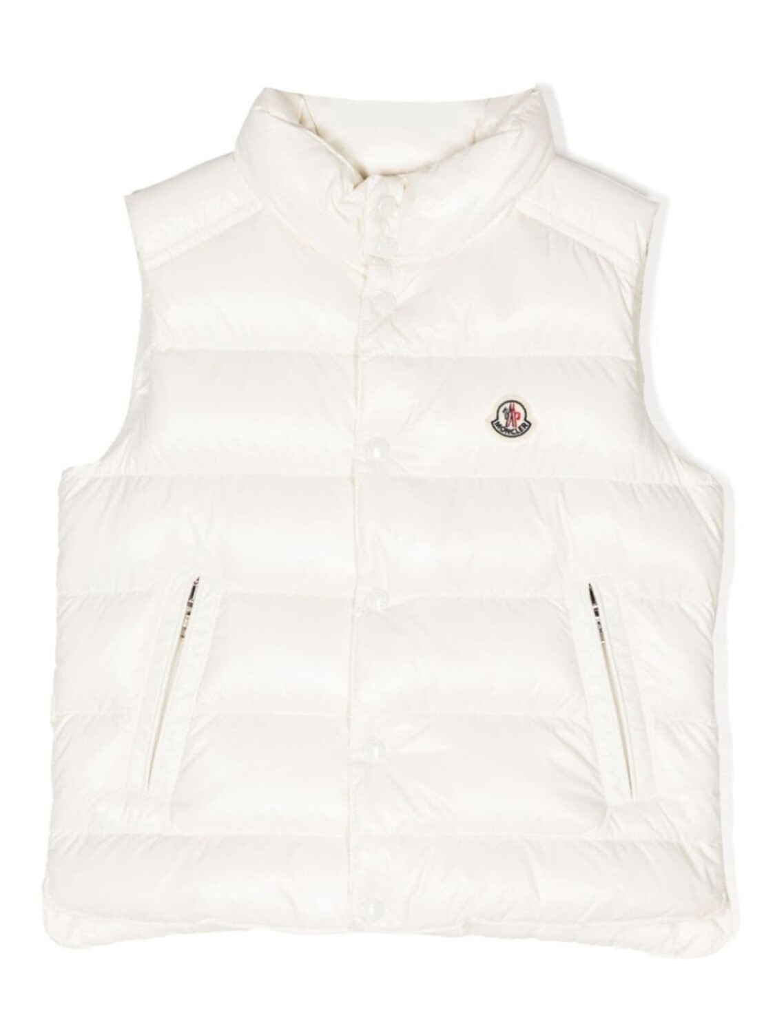 

Moncler Enfant дутый жилет Tib, белый