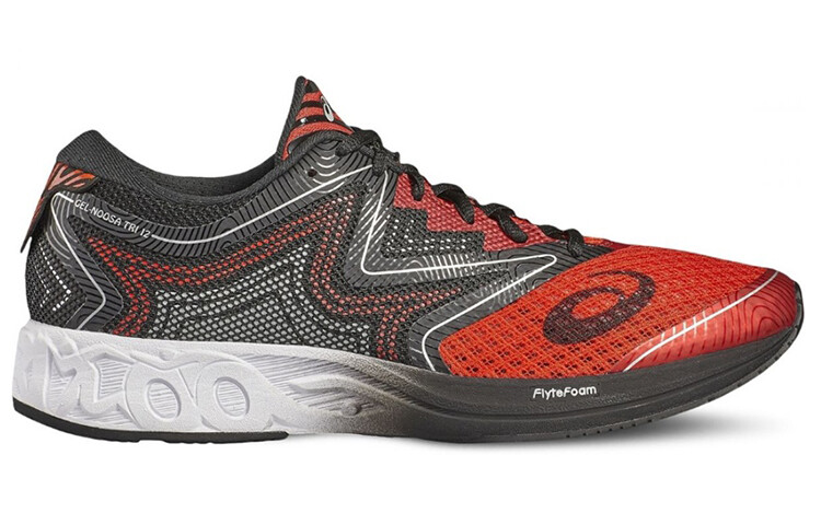 Кроссовки мужские Asics Noosa FF с низким верхом, красные/черные — фото 2