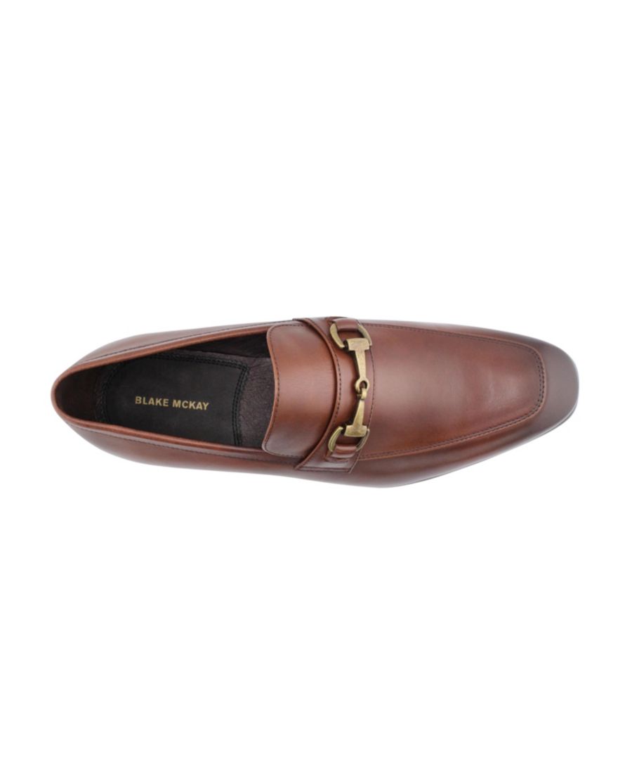Мужские кожаные лоферы Dylan Dress Slip-on Bit Blake McKay, Brandy — фото 3
