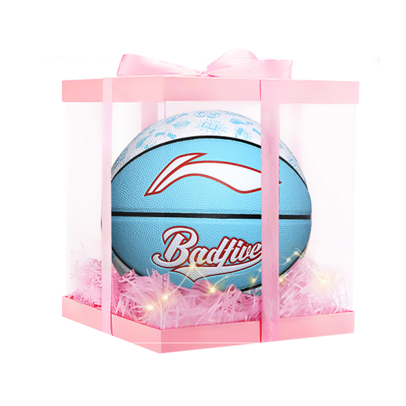 

LINING Микрофибра кожа баскетбольный мяч blue white размер 7 тренировочный unisex