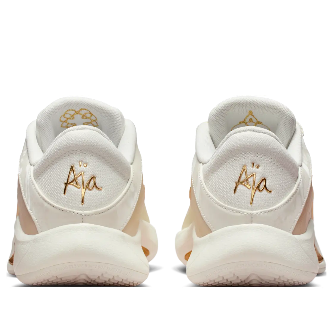 Кроссовки (WMNS) Nike A'One EP A'ja Wilson 'Sail Metallic Gold' — фото 3