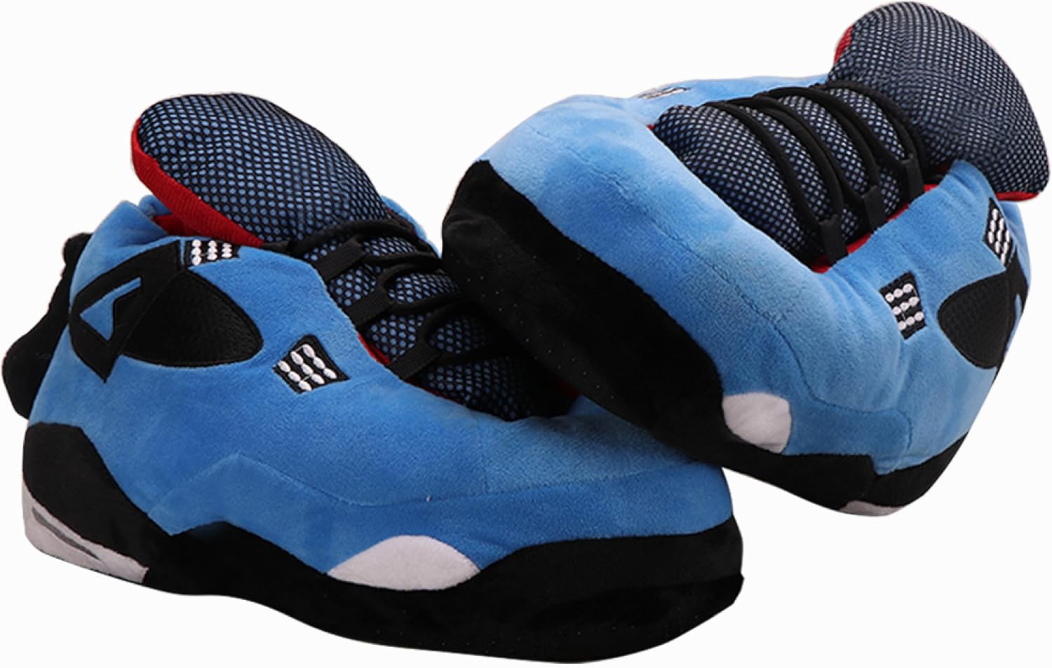 

Теплые плюшевые кроссовки-тапочки, модные мягкие домашние тапочки с мехом, противоскользящие, удобные унисекс, один размер подходит большинству, для дома и улицы Weirta, синий