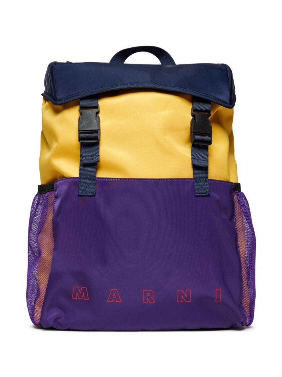

Рюкзак в стиле колор-блок Marni Kids, желтый