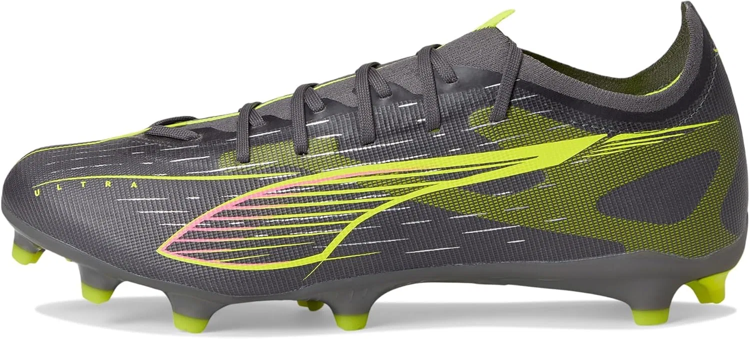 Мужские кроссовки PUMA Ultra 5 Match с искусственной подошвой, Matt Aged Silver Yellow Alert Puma Aged Silver — фото 4