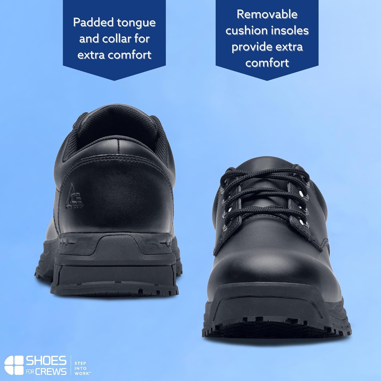 Мужские кроссовки Shoes for Crews Cade - со стальным носком, черный — фото 4