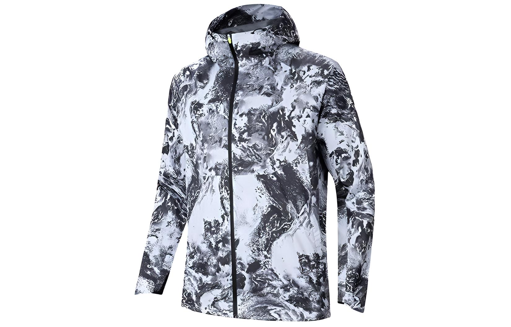 

ANTA Куртка тренч мужская белая с принтом, Pure White/All over Print