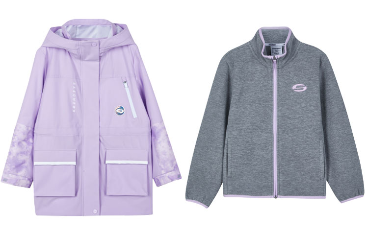 

Повседневная спортивная одежда "Цветение орхидеи" фиолетово-серая для подростков Skechers