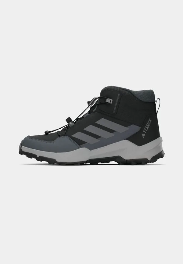 Походные ботинки средней высоты ax4r для мужчин и женщин Adidas Terrex, Core Black/Grey Four/Grey Six — фото 2