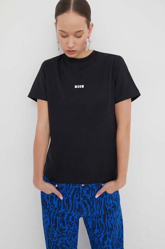 

Хлопковая футболка MSGM, черный