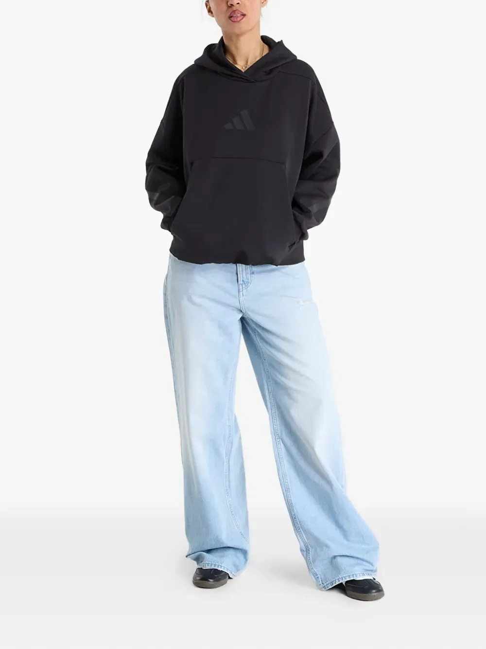 Худи ZNE Adidas, черный — фото 2