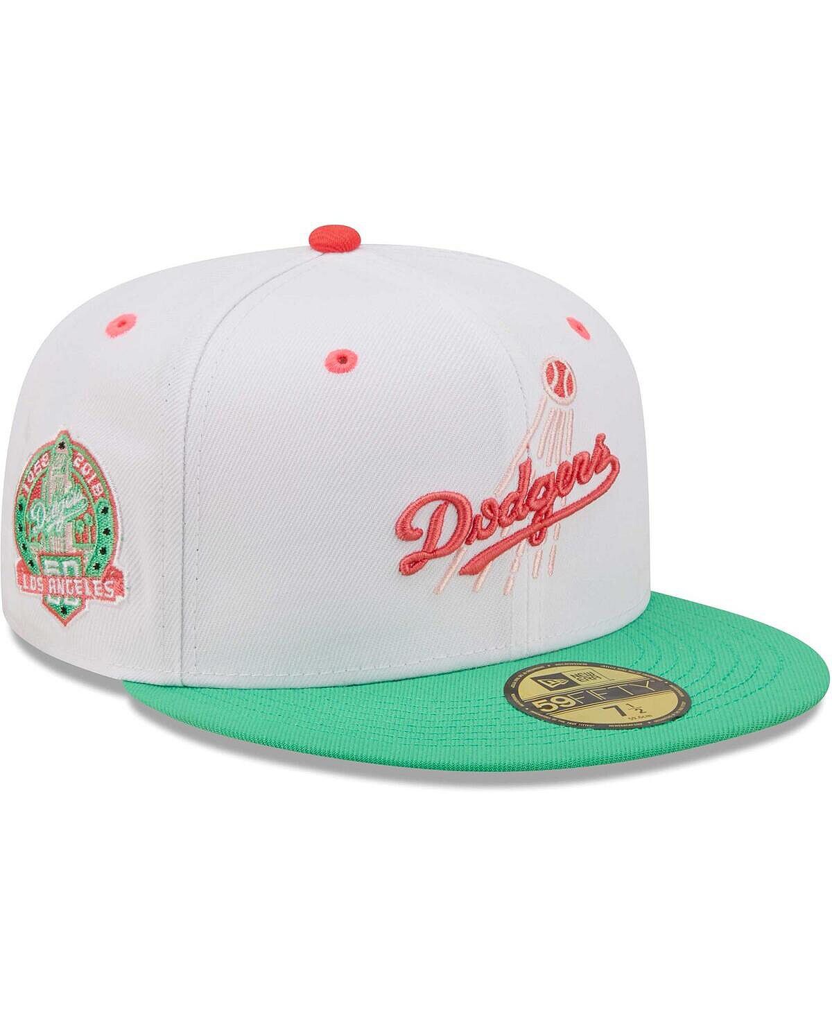 

Мужская бело-зеленая кепка Los Angeles Dodgers 50th Anniversary In Los Angeles Watermelon Lolli 59Fifty New Era