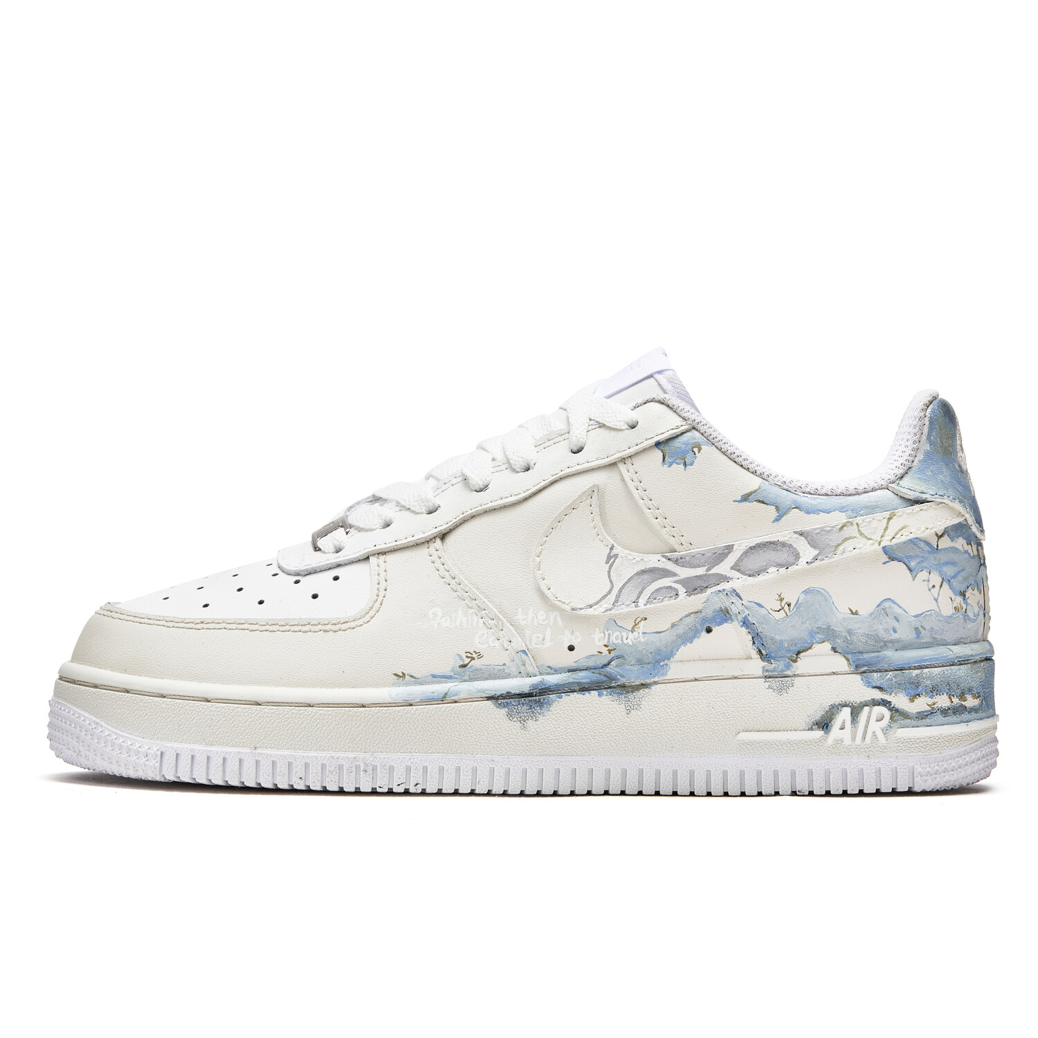 

Кроссовки Nike Air Force 1 Skateboarding Shoes Unisex Low-top Blue/white, синий