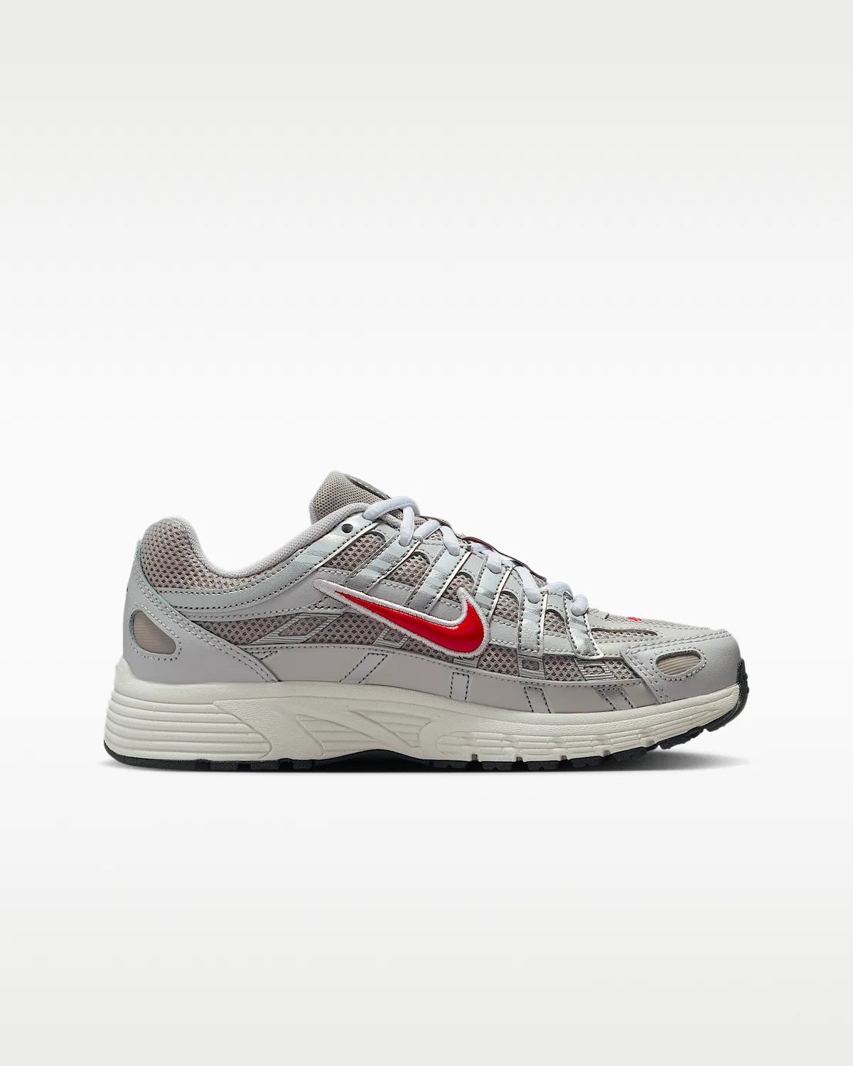 Кроссовки Nike P-6000 для детей, College Grey/Vast Grey/Phantom/Fire Red — фото 3