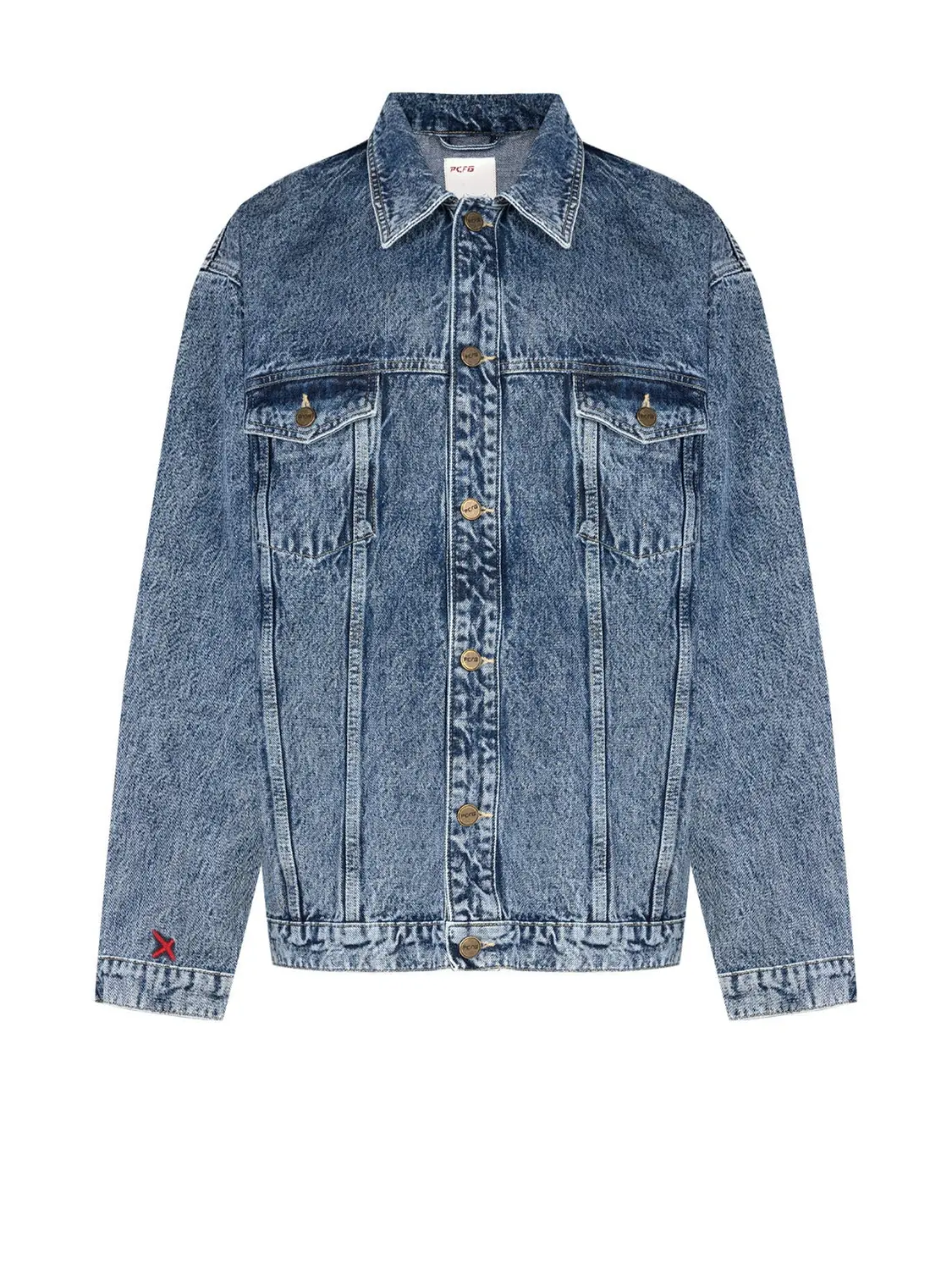 

Джинсовая куртка Free Heaven с эффектом потертости PCFG, синий