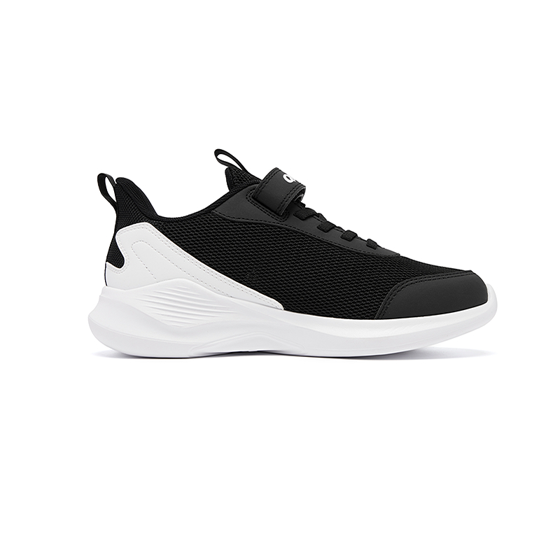 QIAODAN Дышащие легкие амортизирующие детские беговые кроссовки Black/Jordan White Kids' — фото 3