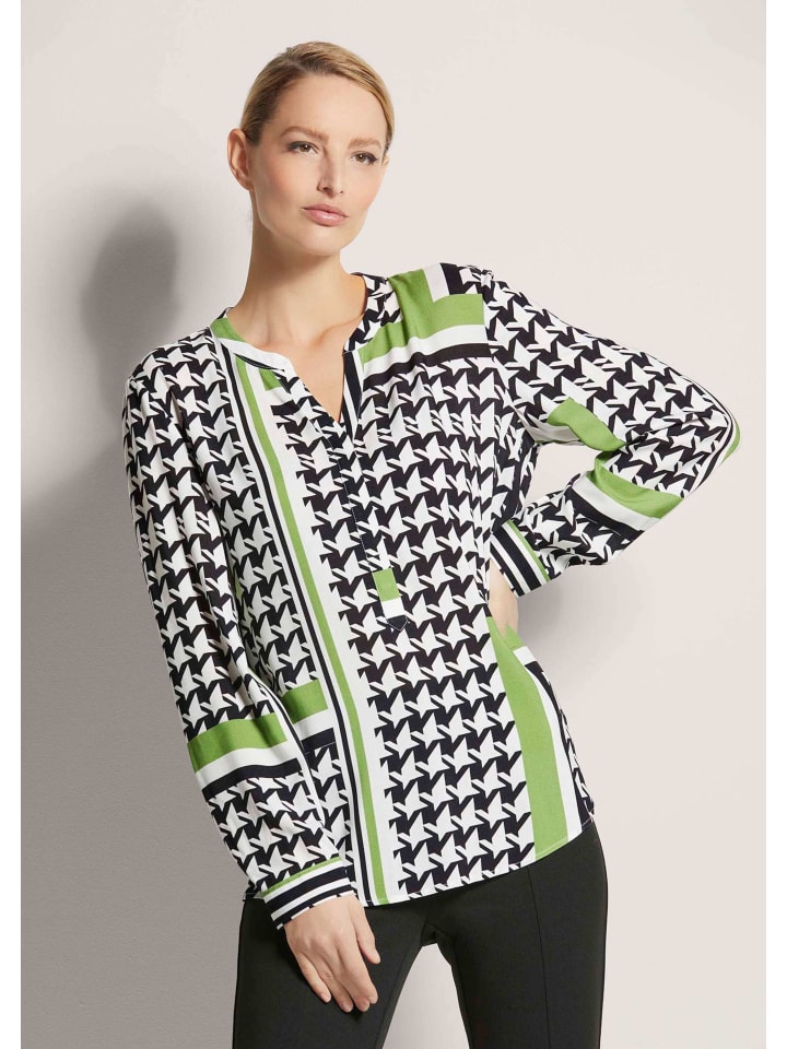 

MADELEINE Туника-блузка черного/белого/зеленого цвета