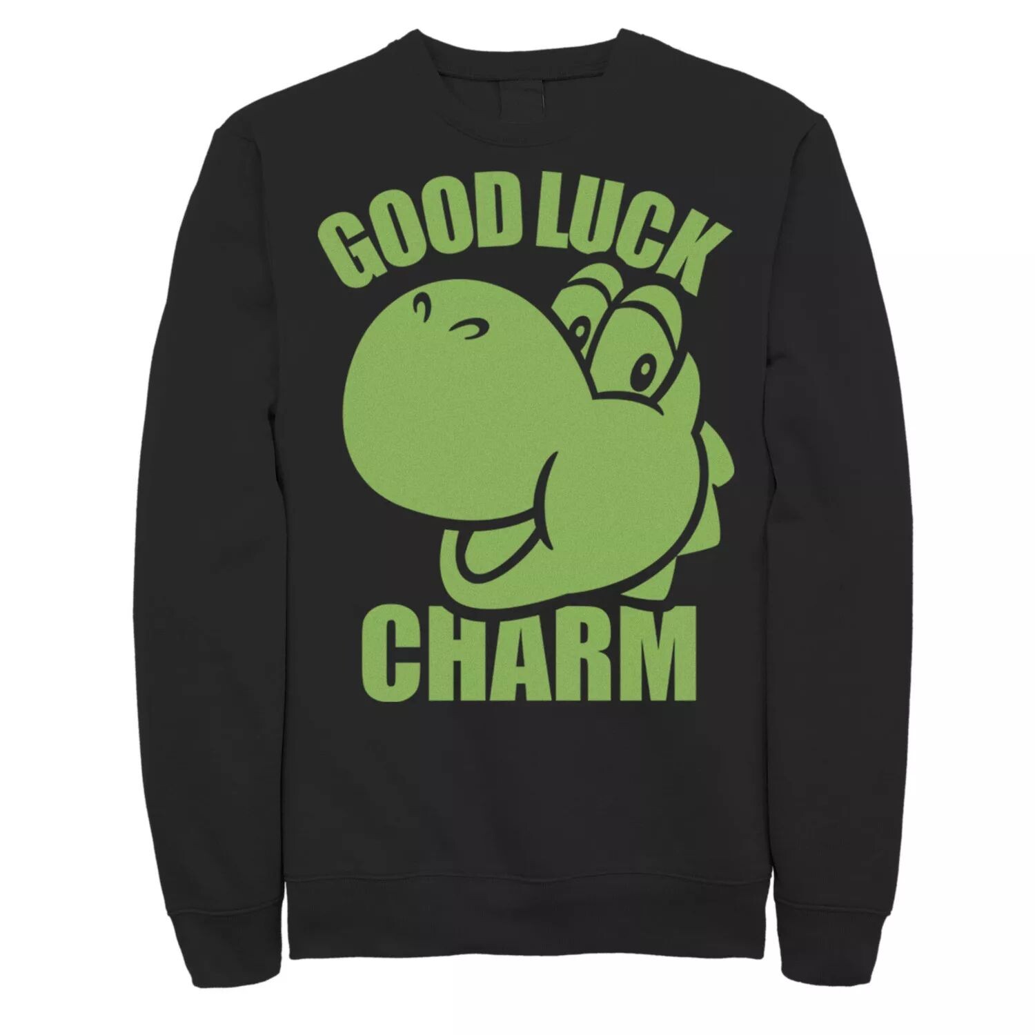 

Мужской свитшот с подвеской Nintendo Super Mario St. Patty's Yoshi Good Luck Licensed Character