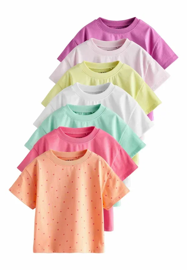 Футболка Regular fit 7 pack print Next, розовый