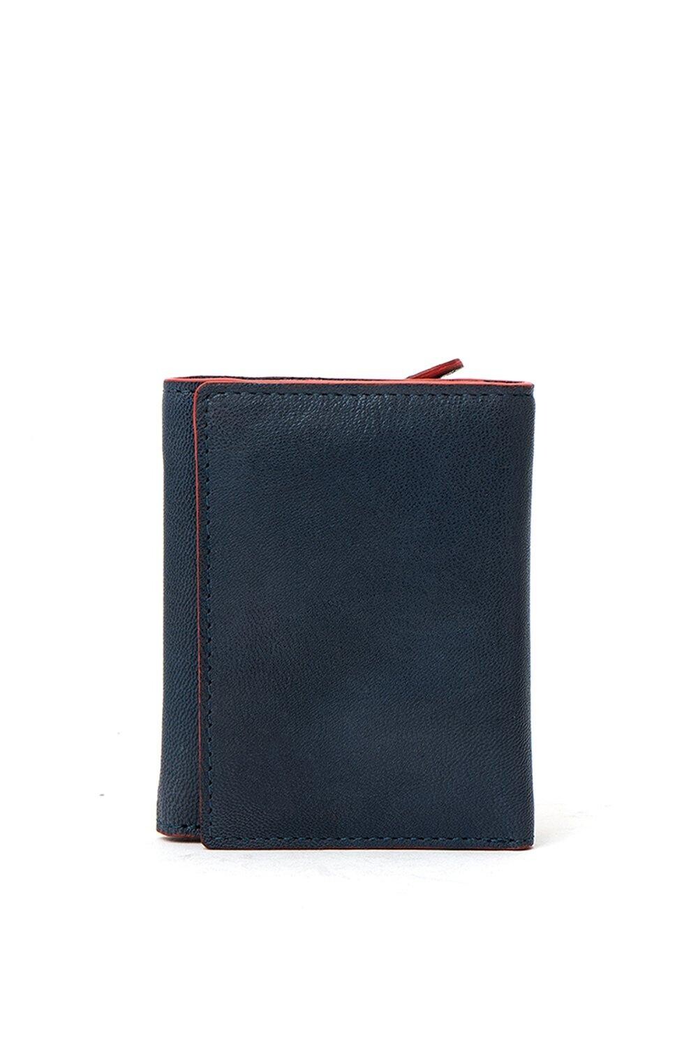 

Маленькая кожаная сумочка тройного сложения Luna PRIMEHIDE, синий