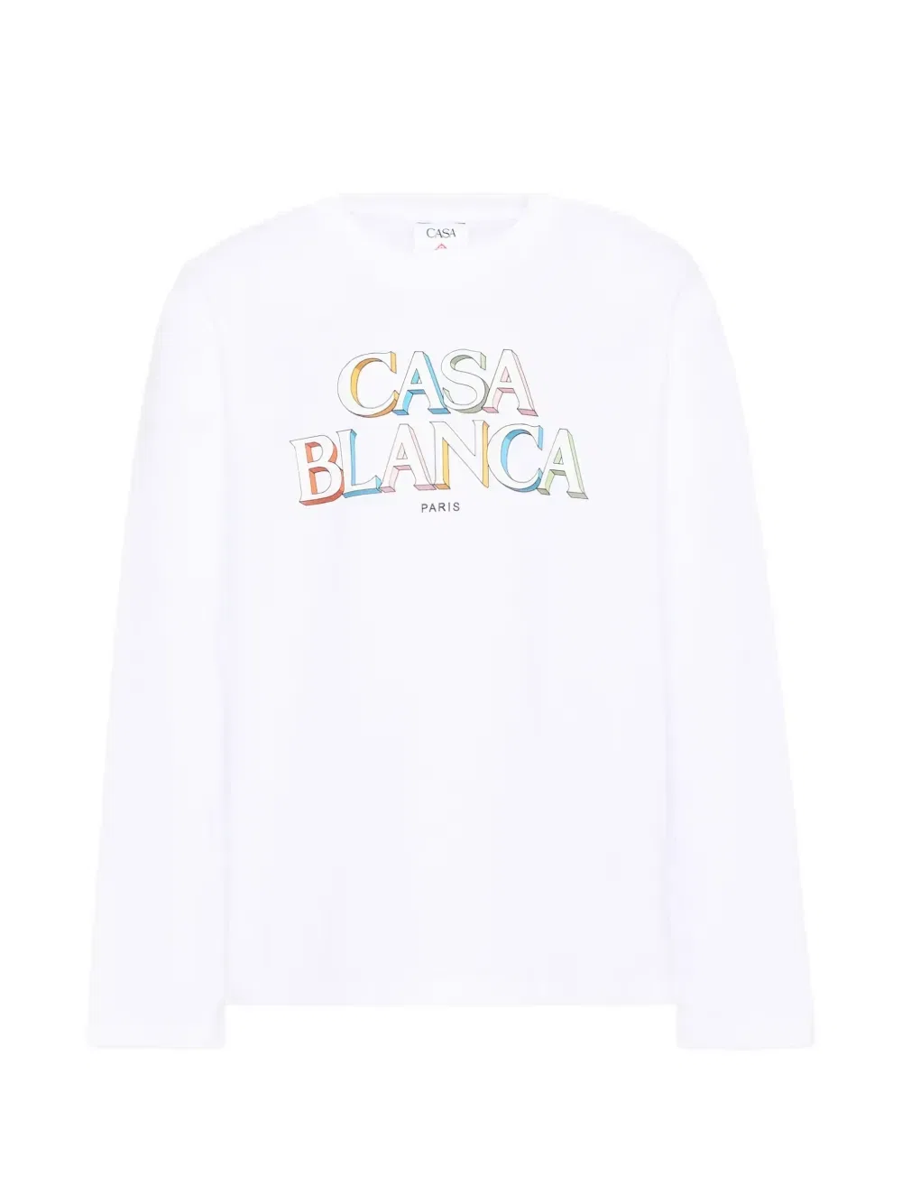 Футболка с длинным рукавом и логотипом CASABLANCA KIDS, белый