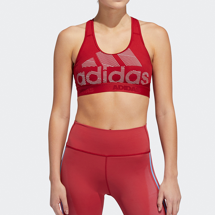 Футболка-майка Adidas темного красно-фиолетового цвета — фото 4