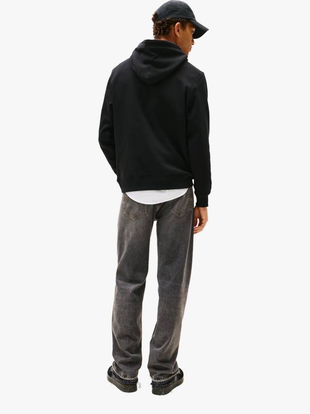 Толстовка Tommy Jeans Tommy Badge из флиса Tommy Hilfiger, Black — фото 2