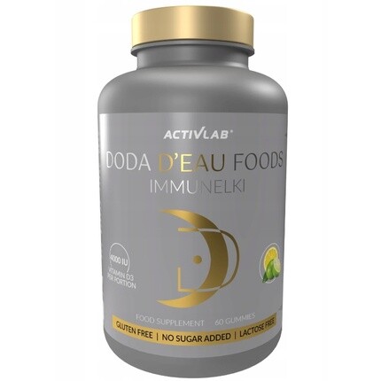 

Doda Deau Foods Immunelki Лимон-Лайм 60 жевательных конфет Activlab