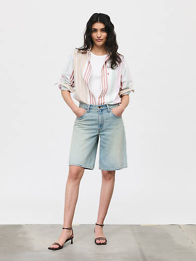 

Женские шорты Baggy Dad Levi's, цвет I Told You - Light Wash
