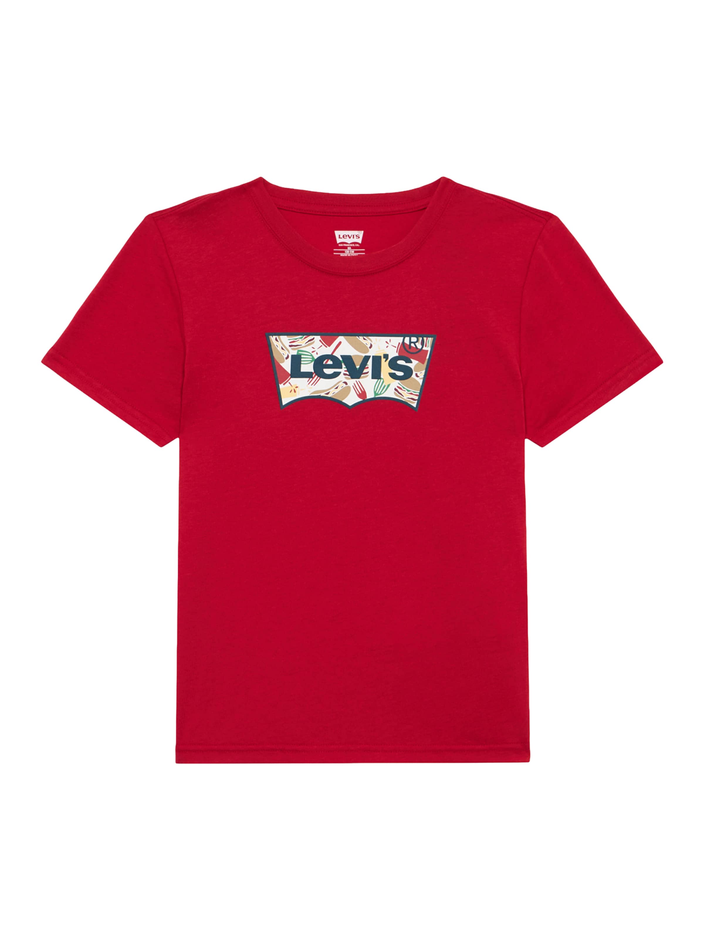 

Levi's Kids Футболка 'BARBECUE BATWING' в красном цвете