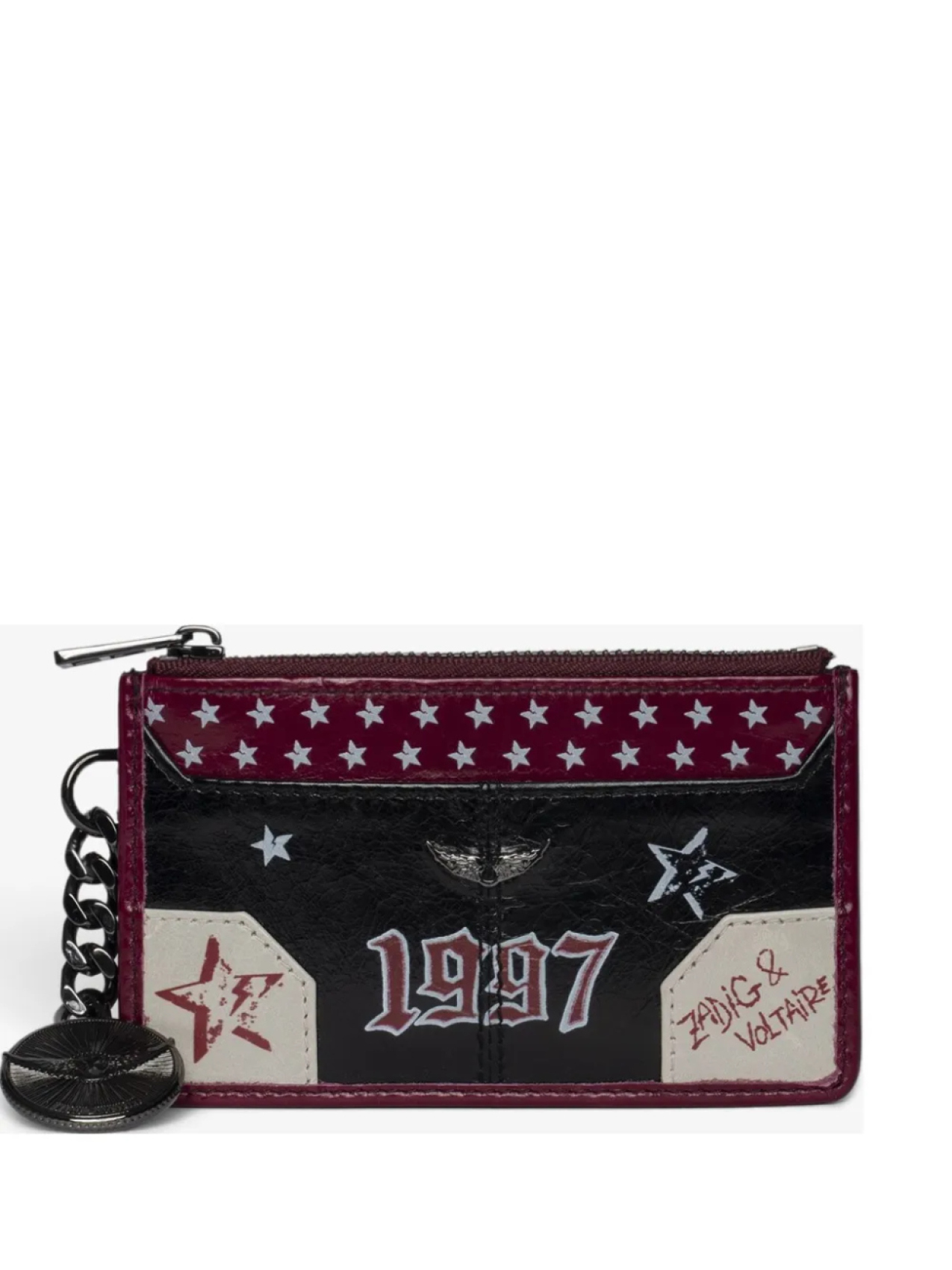

Кошелек Zadig&Voltaire Sunny Card в стиле панк, черный