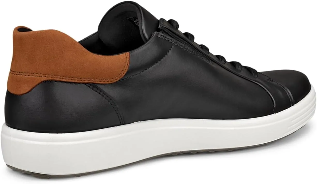 Мужские низкие кроссовки ECCO Soft 7, черный — фото 3