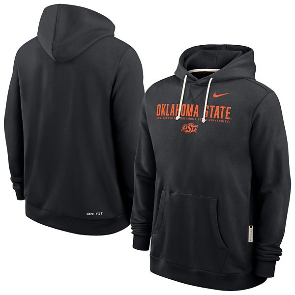 Мужская черная толстовка Oklahoma State Cowboys 2025 Sideline Standard Issue Dri-FIT Nike