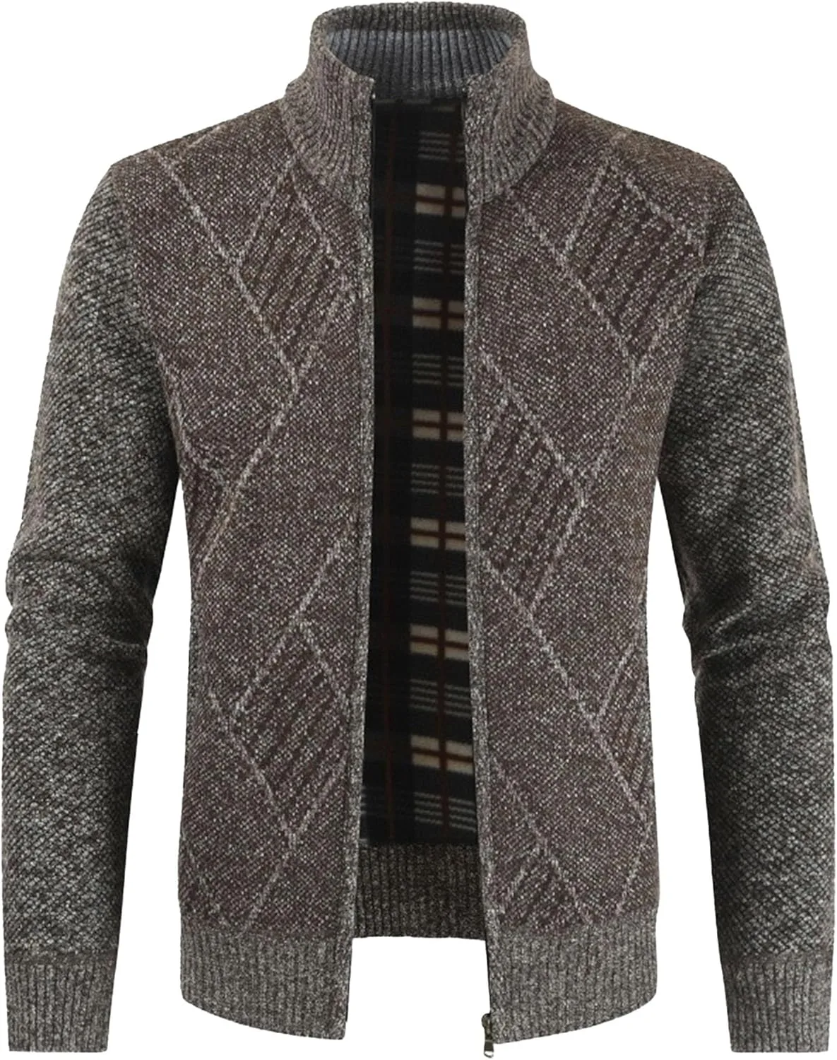 

Мужской кардиган с воротником стойкой и молнией JEShifangjiusu